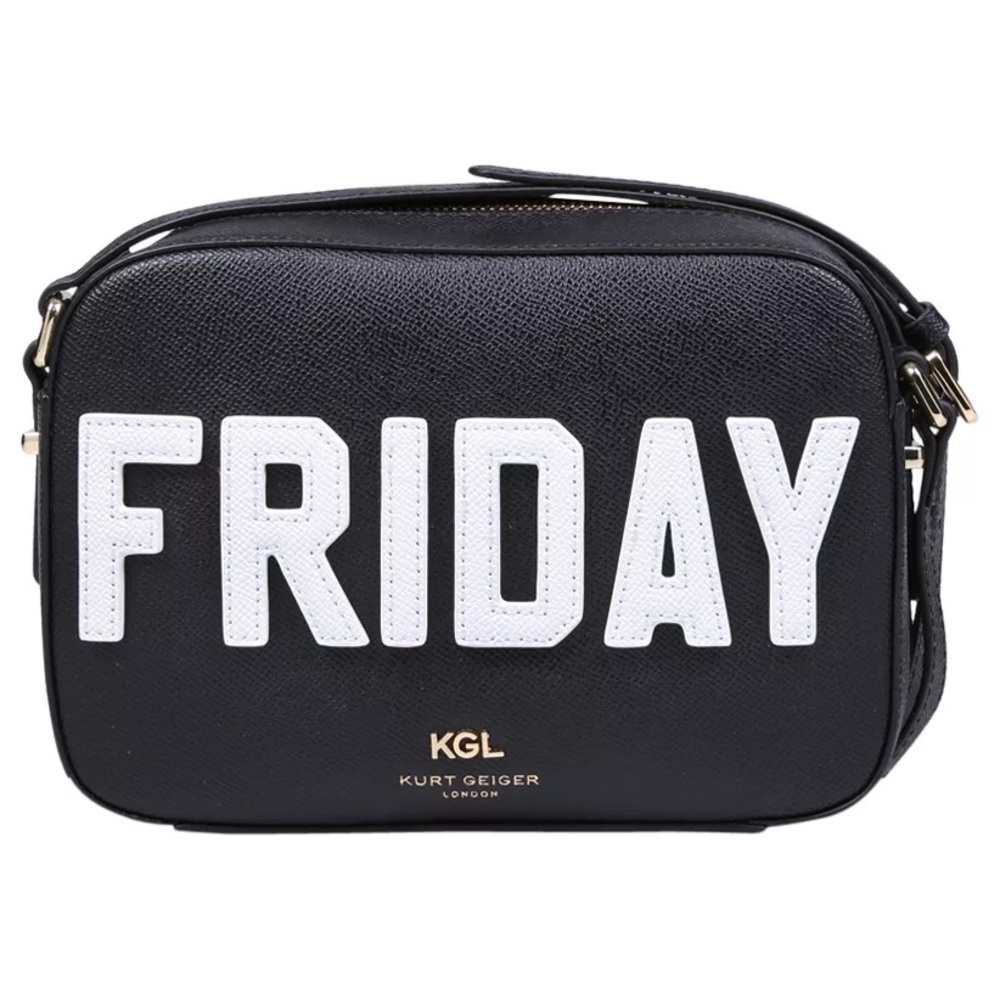 Kurt Geiger Saffiano Richmond "Friday" Crossbody Bag